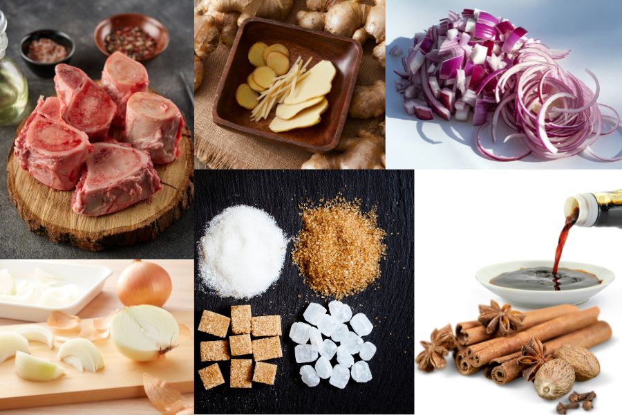 Ingrédients pour le bouillon