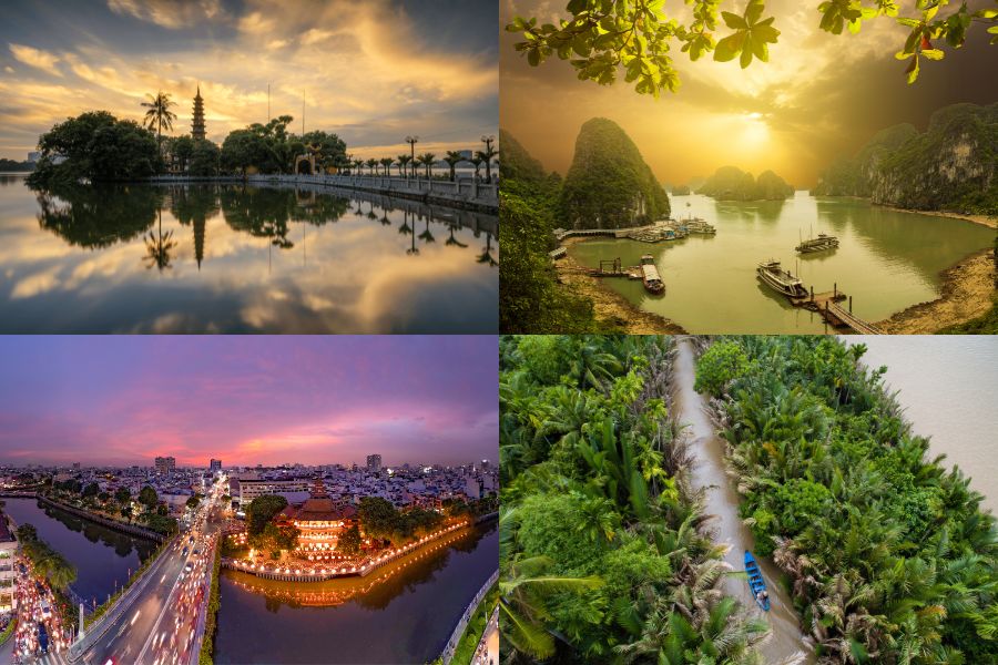 Suggestion d'itinéraire au Vietnam de 1 semaine pour les primo-visiteurs